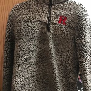 rutgers sherpa pullover